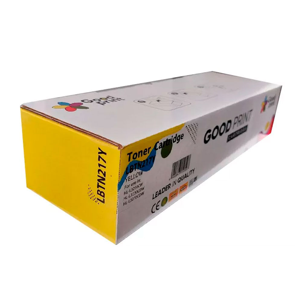 Imagen 2 del producto Tóner compatible Brother TN-217Y, compatible L3270,L3551,L3750, rinde 2300 páginas, amarillo