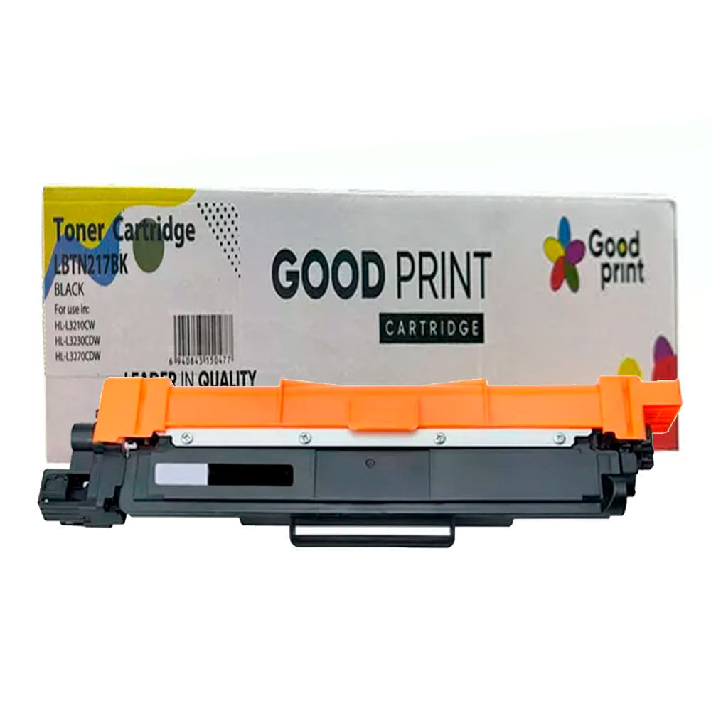 Tóner compatible Brother TN-217BK, compatible L3270, L3551, L3750, rinde 3000 páginas, negro
