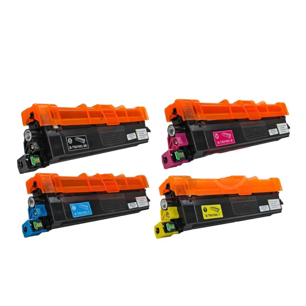 Imagen 2 del producto Pack tóner compatible Brother TN-219XL, alto rendimiento, cyan, magenta, negro, amarillo