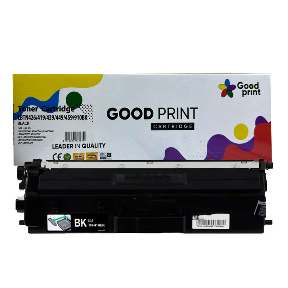 Imagen 2 del producto Tóner compatible Brother TN-419BK, para L8900, L9570, rinde 9000 páginas, negro
