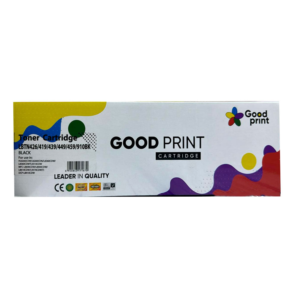 Tóner compatible Brother TN-419BK, para L8900, L9570, rinde 9000 páginas, negro