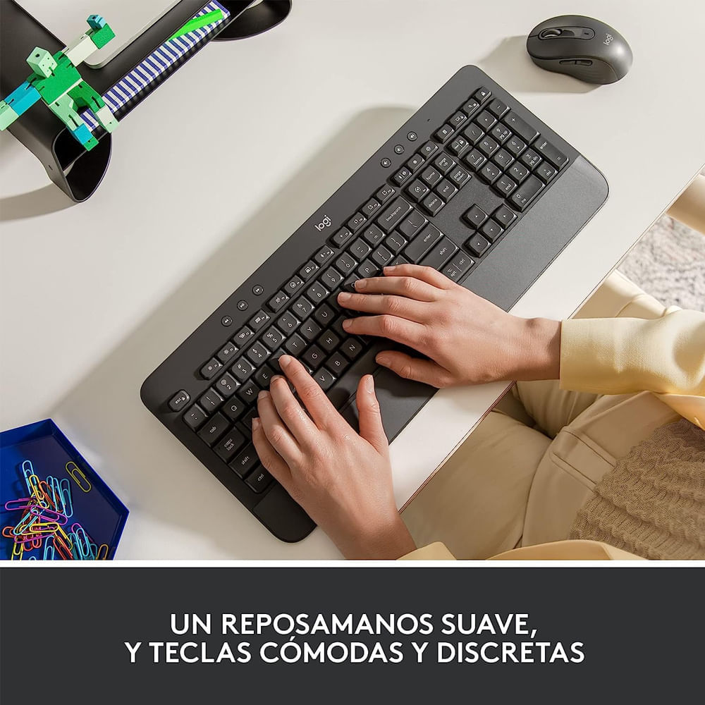 Imagen 2 del producto Teclado Logitech Signature K650 Wireless/bluetooth, negro (reempacado)