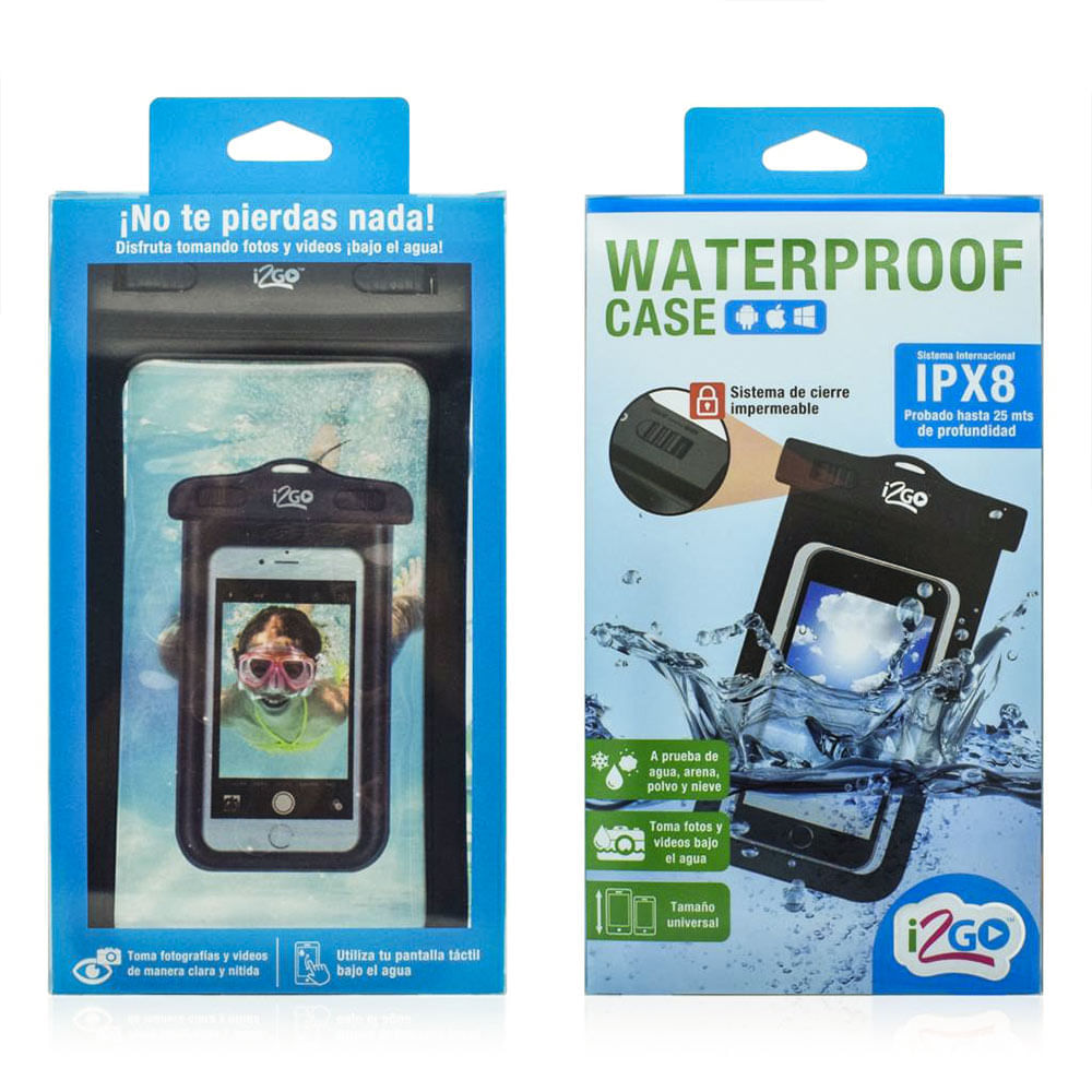 Imagen 2 del producto Protector acuático para celular IPX8, sistema de cierre impermeable (reempacado)