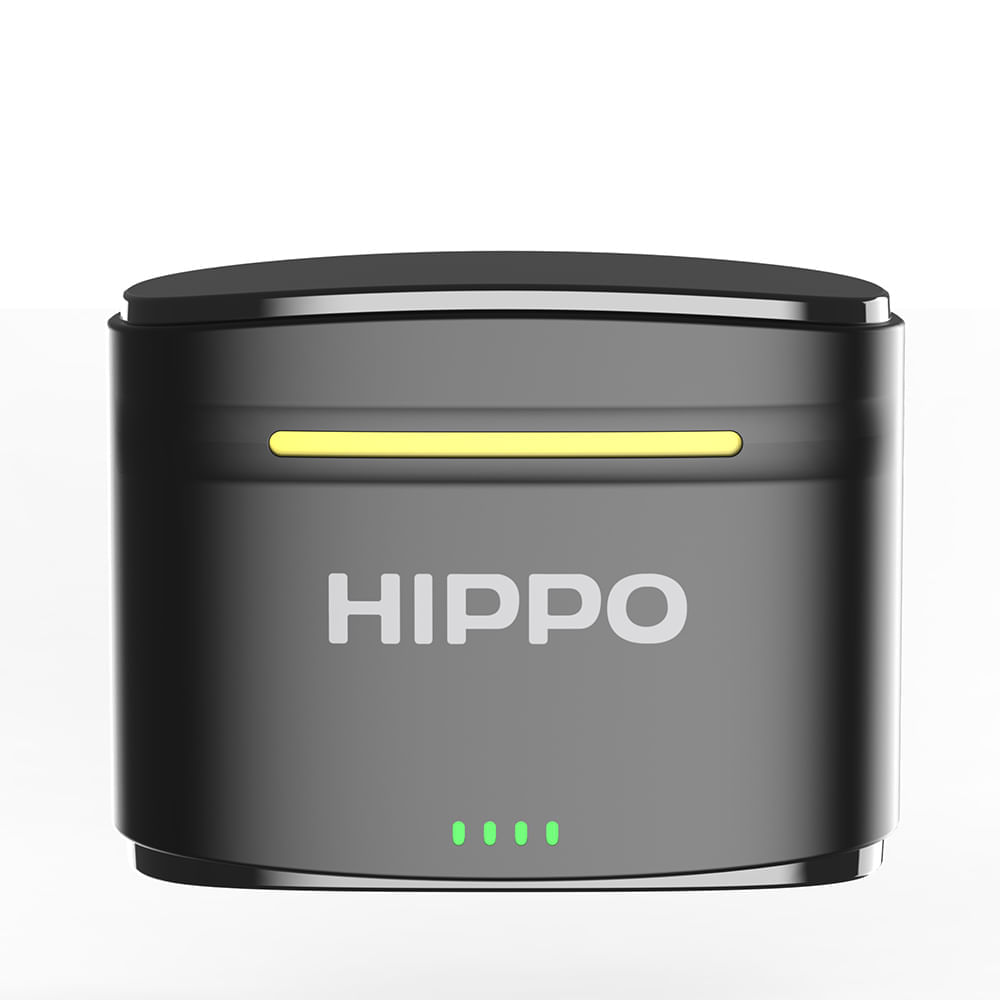 Imagen 2 del producto Reacondicionado: Micrófono inalámbrico Lavalier Hippo M13 estuche recargable ,conector Tipo-C/lightning, cancelación de ruido, 2 micrófonos