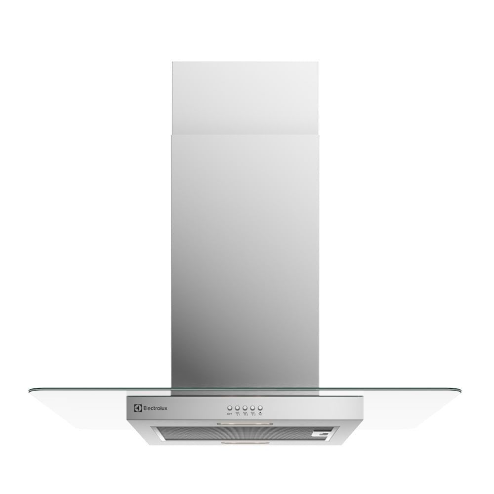 Campana extractora de isla Electrolux CE9IX 90cm, acero inoxidable, 3 velocidades, LED, filtración dual, función 2 en 1