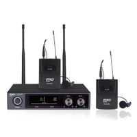 Micrófono inalámbrico Pro Series, pack doble, alcance de 60 metros