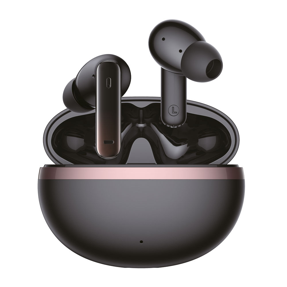 Audífonos Bluetooth TWS Izuum Lite 2, 20H de batería, diseño chupón, resistencia IPX4, carga Tipo C, color negro, sonido inalámbrico