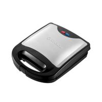 Sandwichera Imaco IST1004S 1000w, capacidad 4 panes, placas antiadherentes, negra