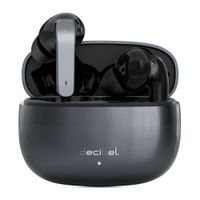 Audífonos bluetooth True Wireless Decibel FreePods 2 cancelación de ruido, resistente al agua IPX4, duración máx. 40 horas con estuche de carga, negro