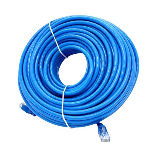 Cable de red Gadget cat 6A, 50 metros, alta velocidad, azul