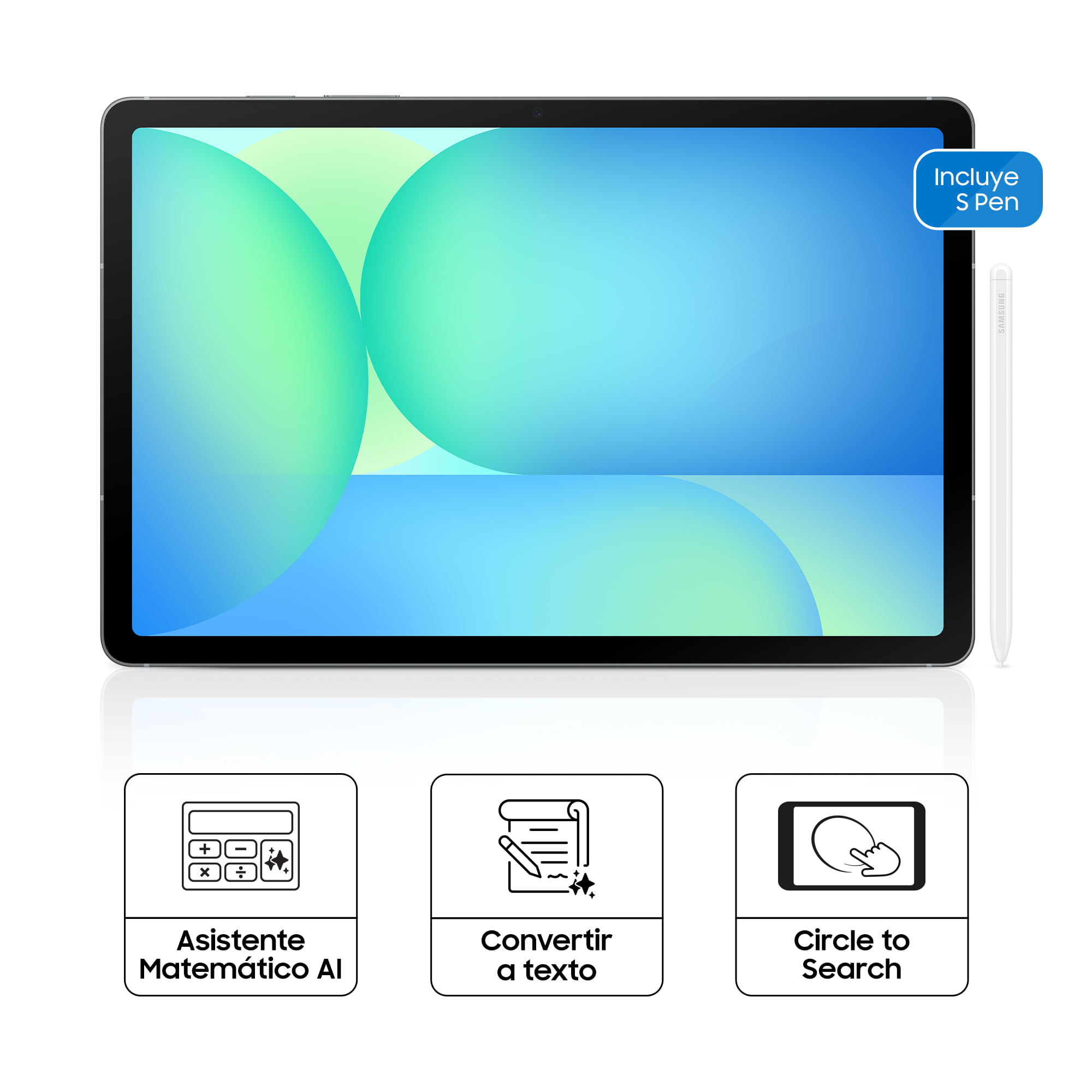 Imagen 2 del producto Tablet Samsung Galaxy Tab S10 FE 10.9"" 128GB, 8GB RAM, cámara principal 13MP y frontal 12MP, 8000 mAh, Exynos 1580, gris