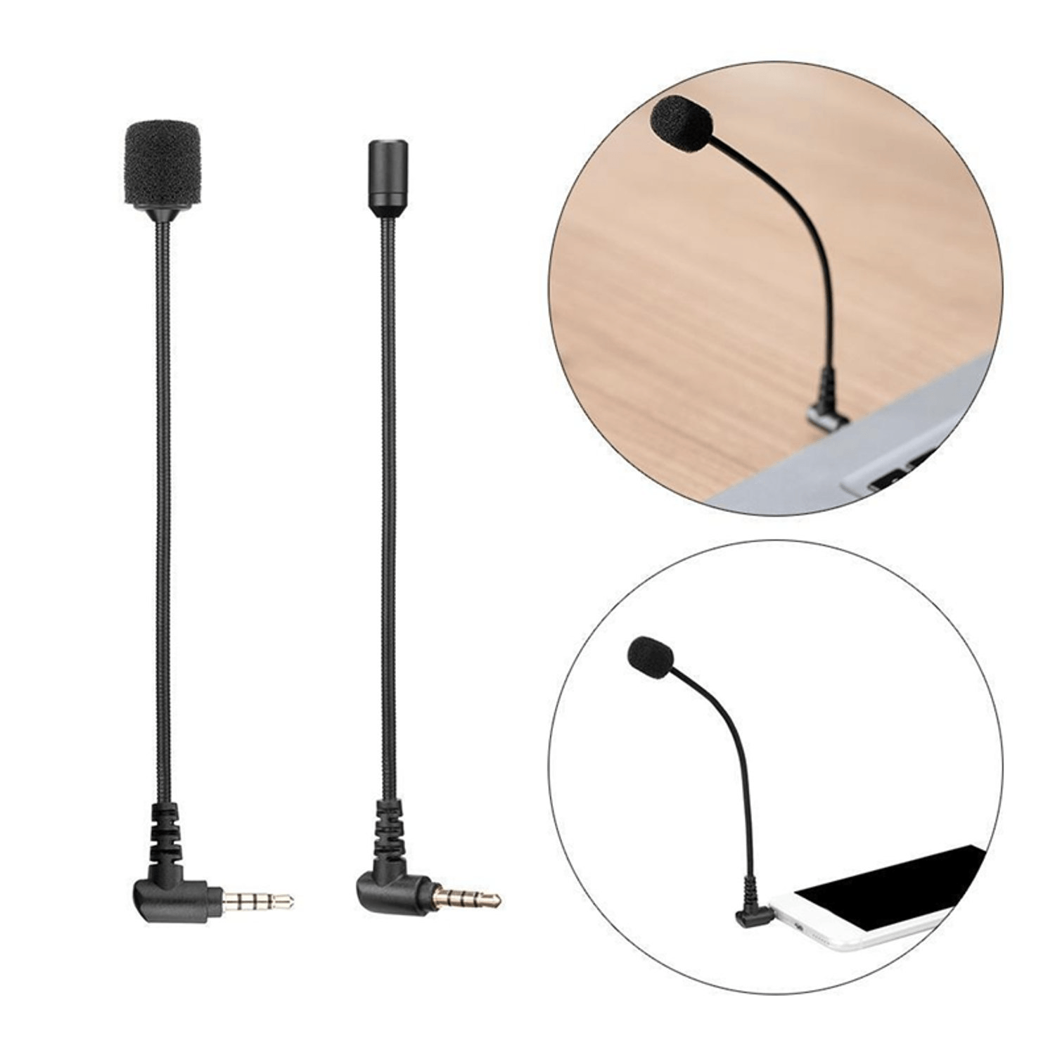 Imagen 2 del producto Micrófono Boya omnidireccional condensador alámbrico BY-UM4, Jack 3.5 mm 74dB SPL, compatible celulares y laptops