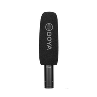 Micrófono de cañon Boom BY-BM6040 condensador cardioide alámbrico 80dB SPL grabaciones de estudio, negro