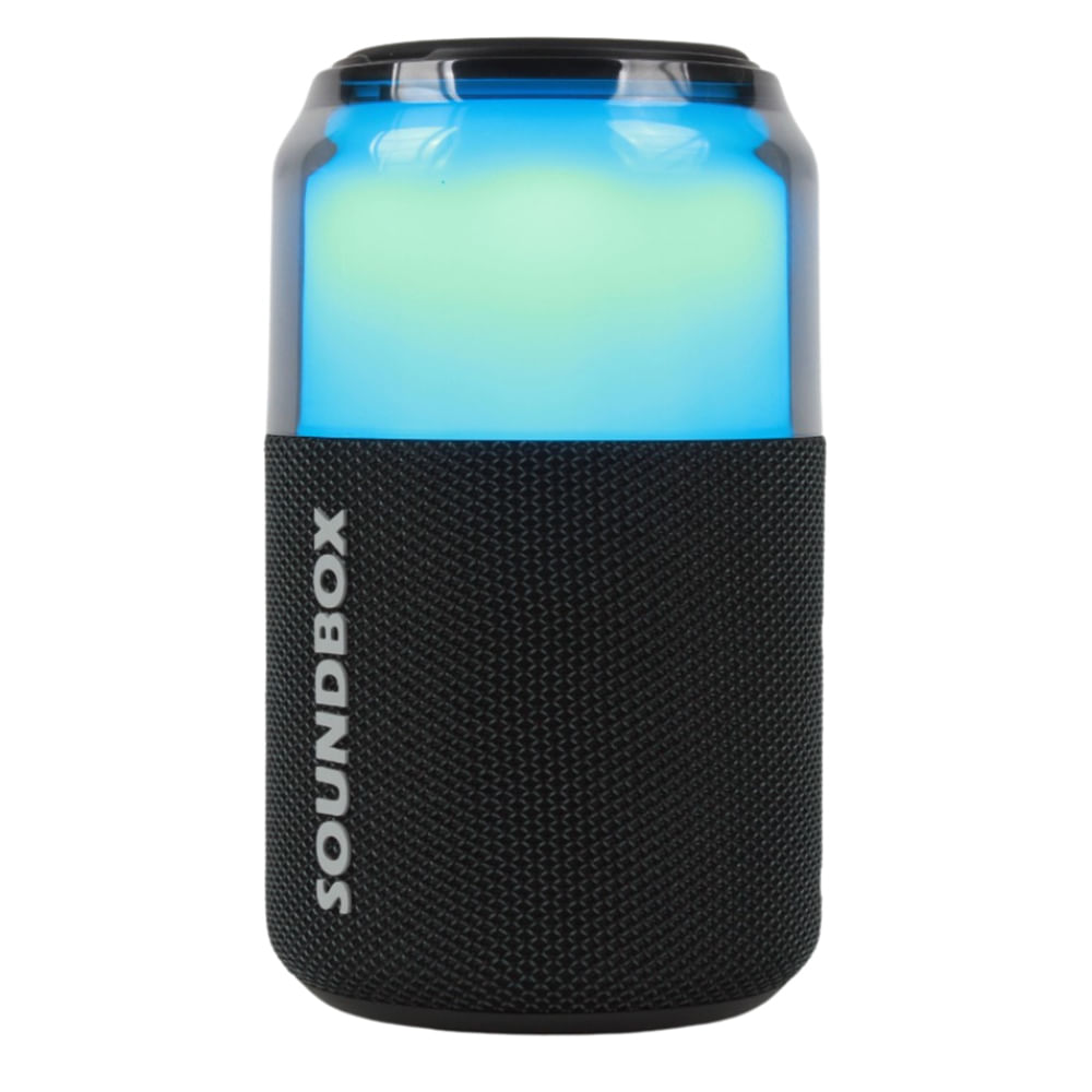 Imagen 2 del producto Parlante bluetooth Decibel Soundbox Essential 5W RMS, luces LED, 6 horas de reproducción, carga Tipo-C, negro