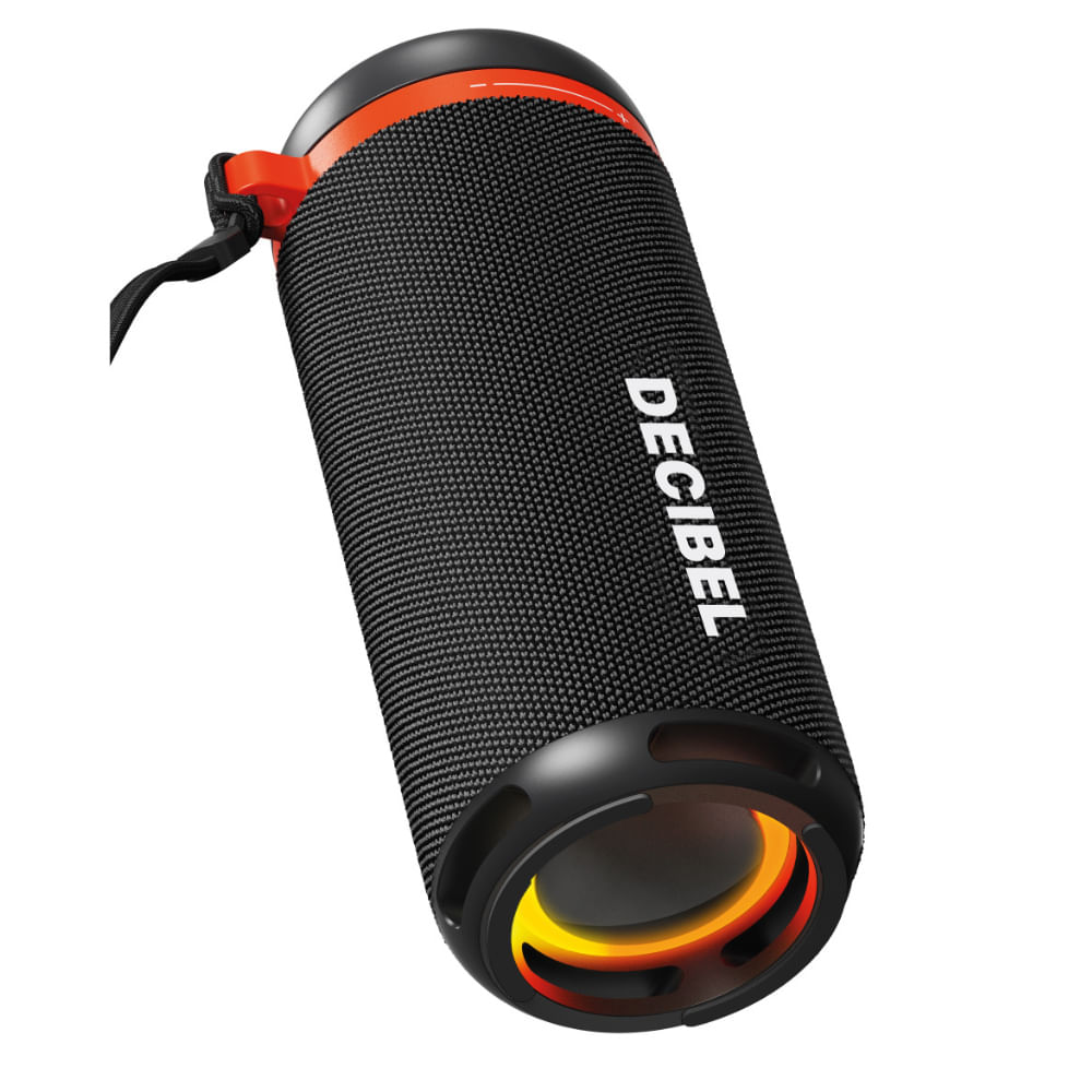 Parlante bluetooth Decibel Soundbox 8W RMS, 8 horas de reproducción, carga Tipo-C, negro
