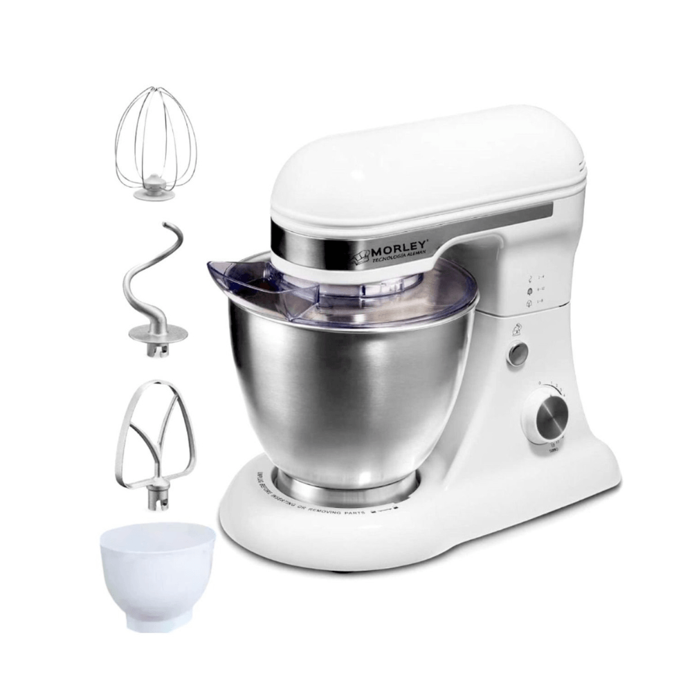 Imagen 2 del producto Batidora  de pedestal Morley BA-6950 2500W, 12 velocidades, capacidad de tazón 5 litros, blanco