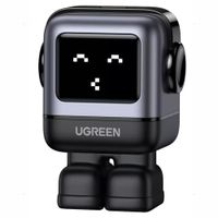 Cargador Ugreen Robot 30 W, tipo C, pantalla led, carga rápida NEXODE, negro
