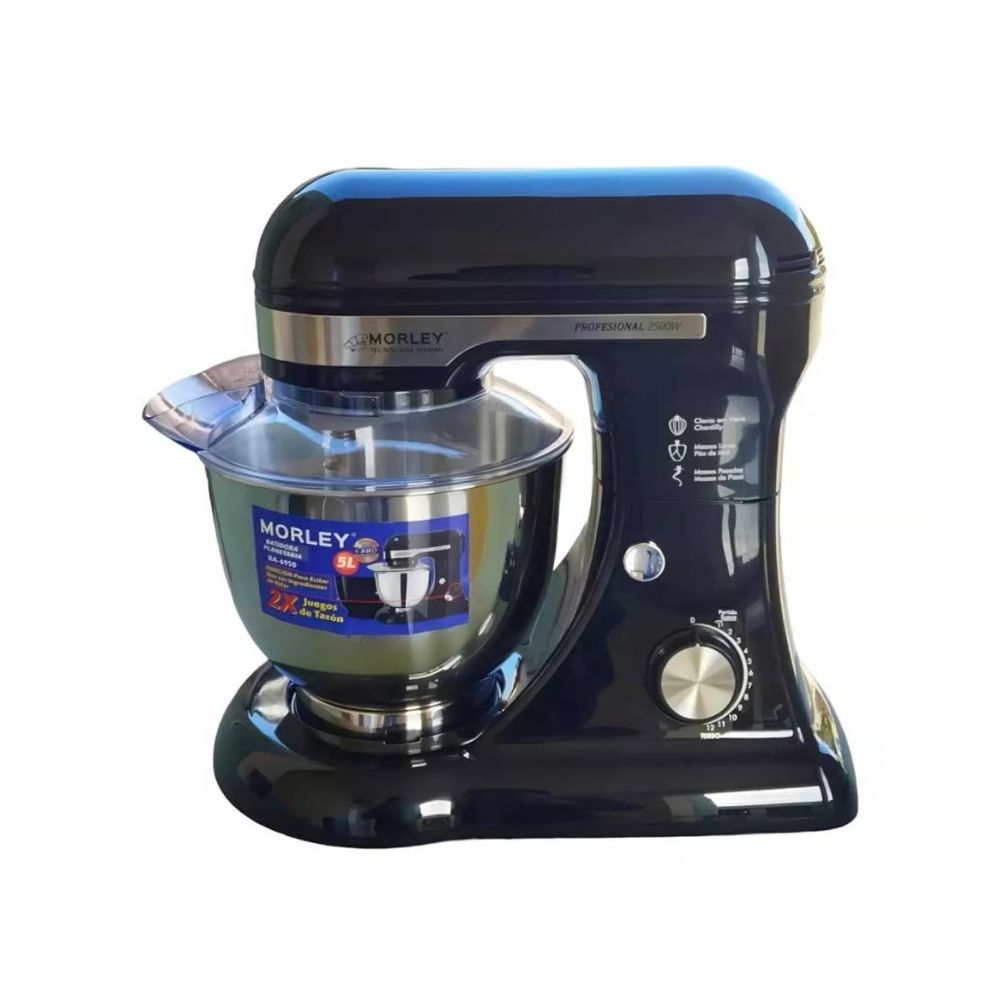 Imagen 2 del producto Batidora planetaria Morley BA-6950 2500W, 12 velocidades, 5 litros, negro