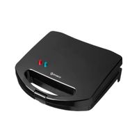 Sandwichera Imaco IST101N 750W, para 2 panes, antiadherente, negro