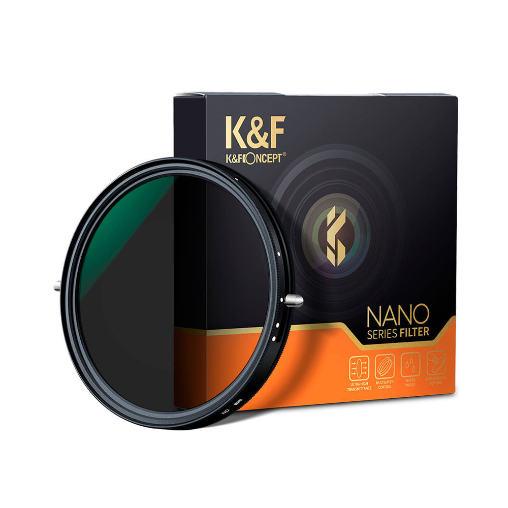 Filtro K&F Concept 58mm ND2-32 y CPL polarizador, control de luz, protección UV, antirreflejo