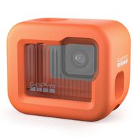 Carcasa flotante GoPro Floaty compatible con Hero 10, 11, 12 espuma de alta densidad, ideal para agua, surf y deportes acuáticos, color naranja