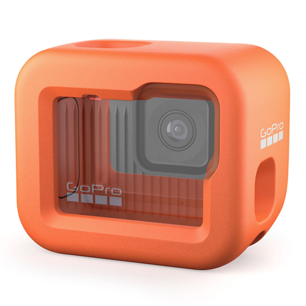 Carcasa flotante GoPro Floaty compatible con Hero 10, 11, 12 espuma de alta densidad, ideal para agua, surf y deportes acuáticos, color naranja