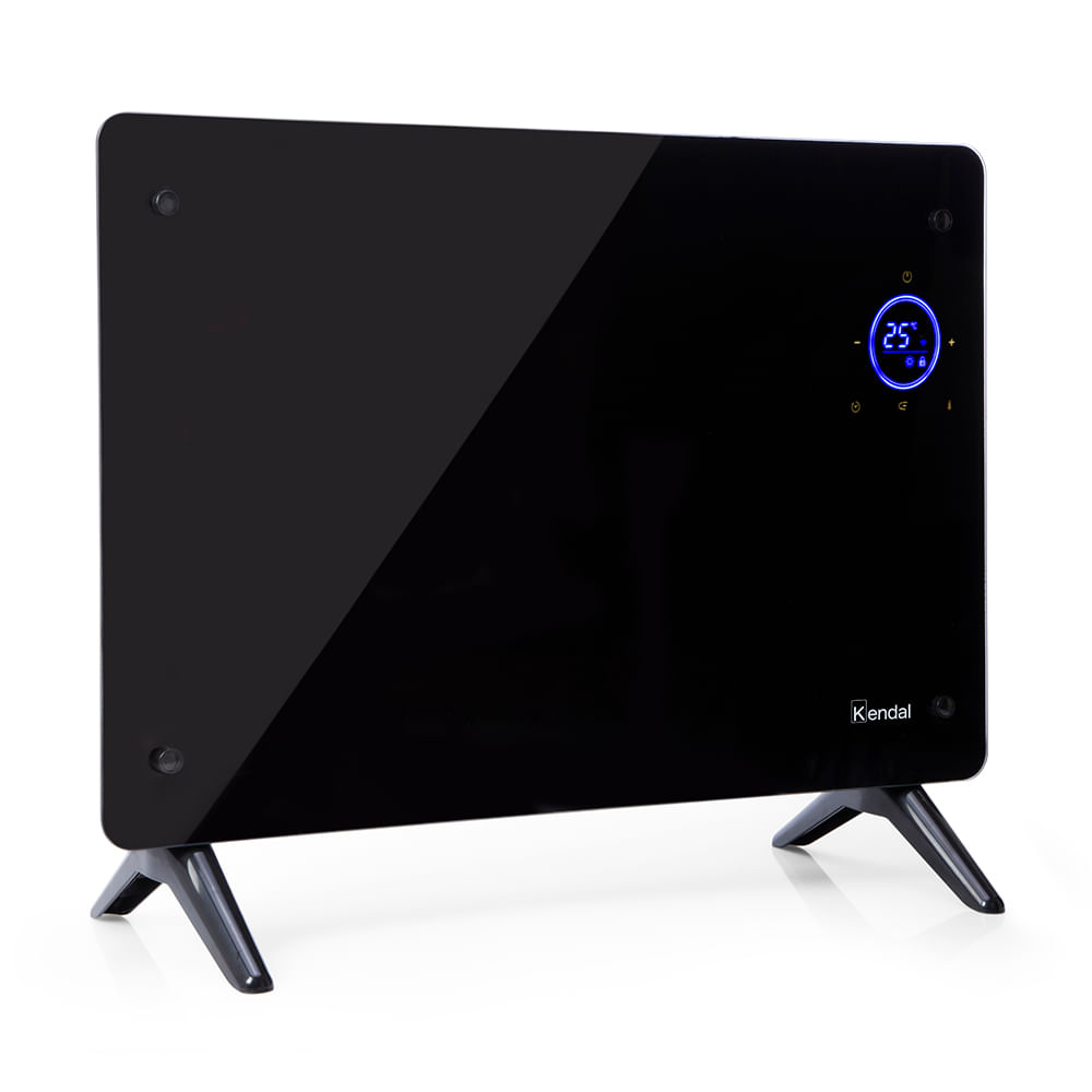 Imagen 2 del producto Panel calefactor Kendal KGH-1500, 1500W, Wi-Fi, vidrio templado, piso/muro, negro