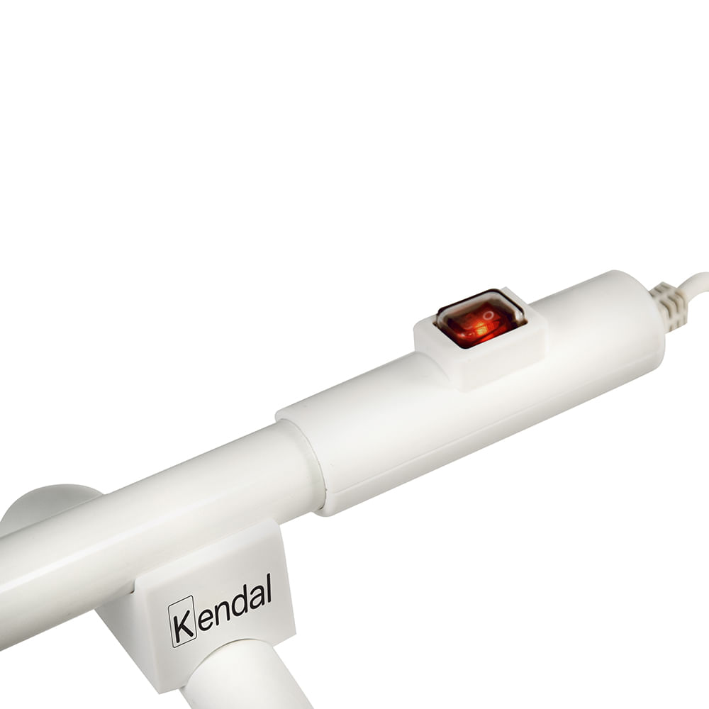 Imagen 2 del producto Calienta y seca toalla eléctrico Kendal TWS 100W, IP21, uso continuo, portátil o mural, blanco