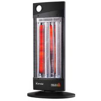 Estufa eléctrica Kendal NSB-120K5, fibra de carbono, 1000W, oscilante, cobertura 16 m², negro