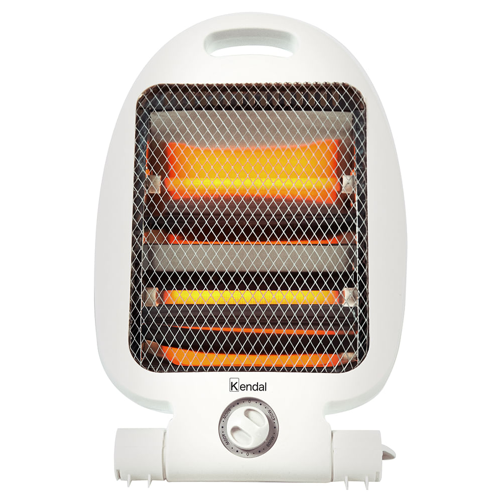 Estufa eléctrica de cuarzo Kendal KRH06S, 800W, 2 niveles, protección antivuelco, blanco