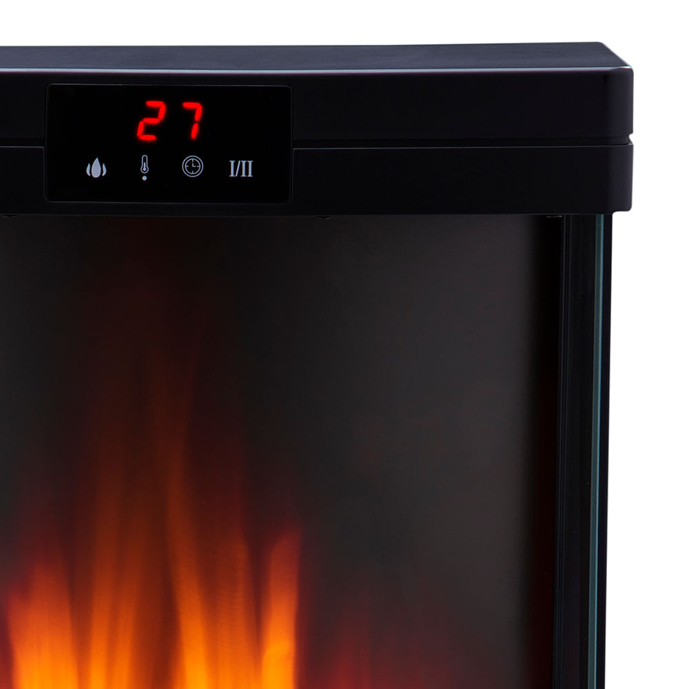 Imagen 2 del producto Chimenea eléctrica Kendal KCE-96S, 1800W, efecto flama decorativo, termostato 15-38 °C, temporizador 12 horas, control remoto