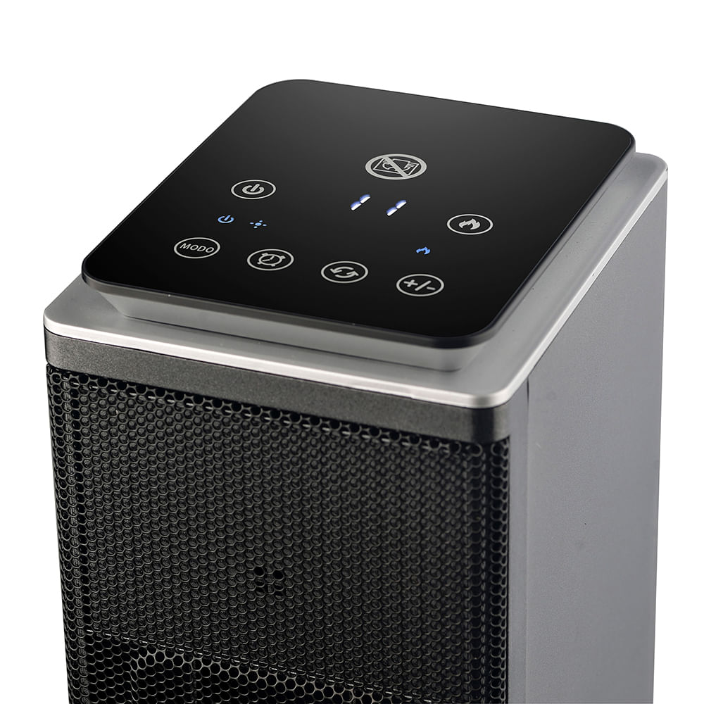 Imagen 2 del producto Calefactor torre Kendal KCE-EMBER1, 2000W, efecto llama,  control remoto, gris