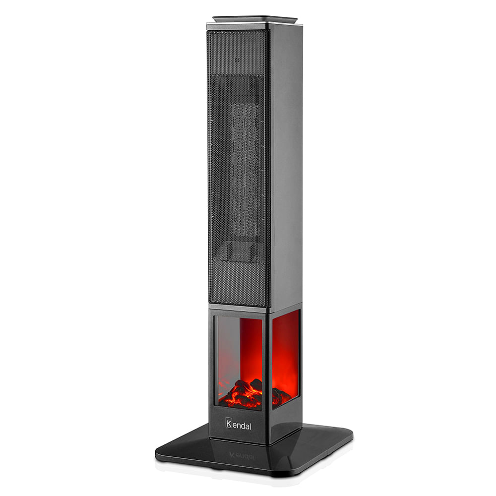 Imagen 1 del producto Calefactor torre Kendal KCE-EMBER1, 2000W, efecto llama, control remoto, gris