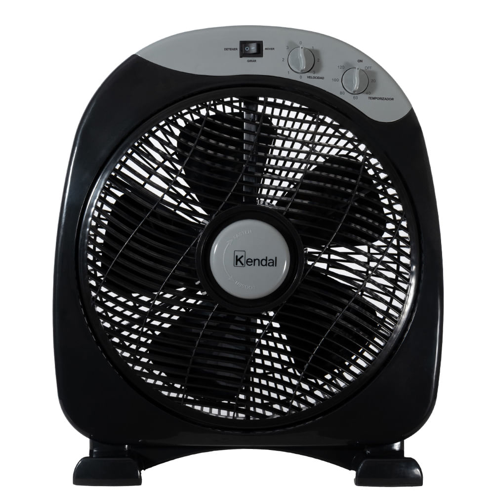 Ventilador de sobremesa Kendal Box KF-12B3, 12”, 40W, 3 velocidades, temporizador