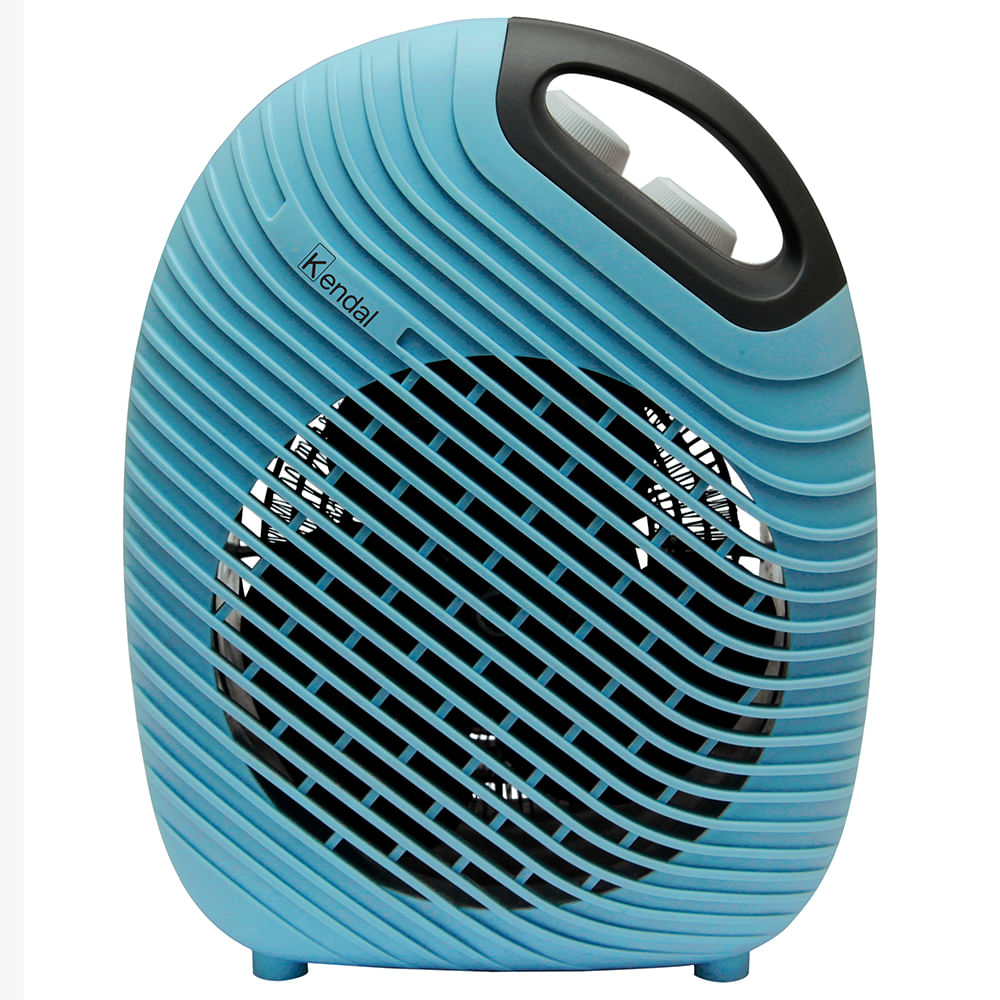 Termoventilador Kendal SUN-05, 2000W, aire frío y caliente, termostato, apagado automático, celeste