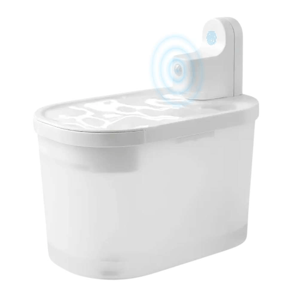 Dispensador de agua automático recargable para mascotas 2.5 litros, filtrado, recirculación cada 20 minutos