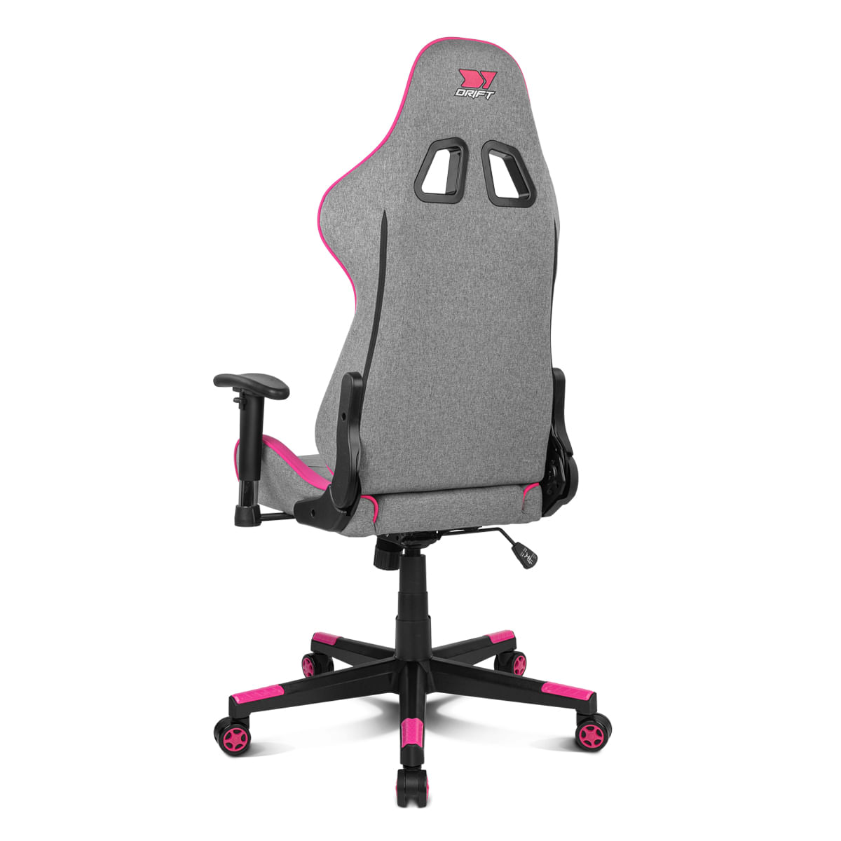 Imagen 2 del producto Silla Gamer Drift DR90 PRO, respaldo reclinable 135°, cojines ergonómicos, tela transpirable, soporta hasta 150 kg, rosa