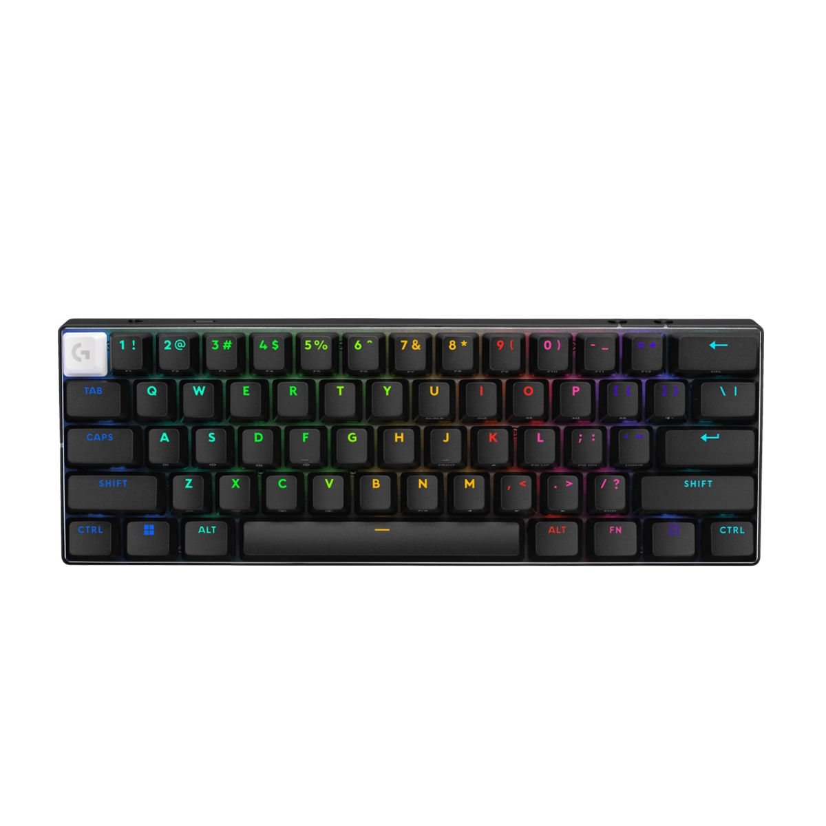 Teclado Logitech G Pro X 60, lightspeed, inalámbrico, táctil, negro