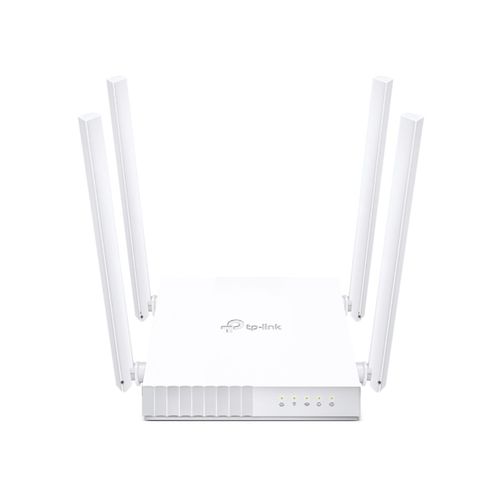 Router Wi-Fi doble banda TP-Link Archer C24 AC750, 4 antenas, modo extensor, blanco