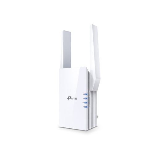 Repetidor Wi-Fi 6 TP-Link RE705X AX3000, doble banda, OneMesh, puerto Gigabit, blanco