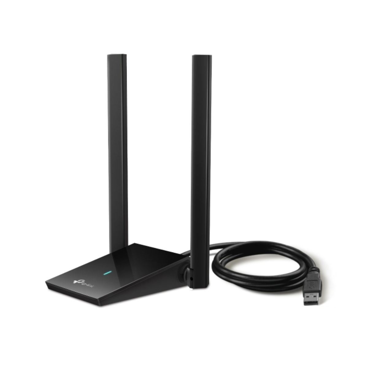 Adaptador USB TP-Link Archer TX20U Plus, Wi-Fi 6 AX1800, antenas de alta ganancia, negro