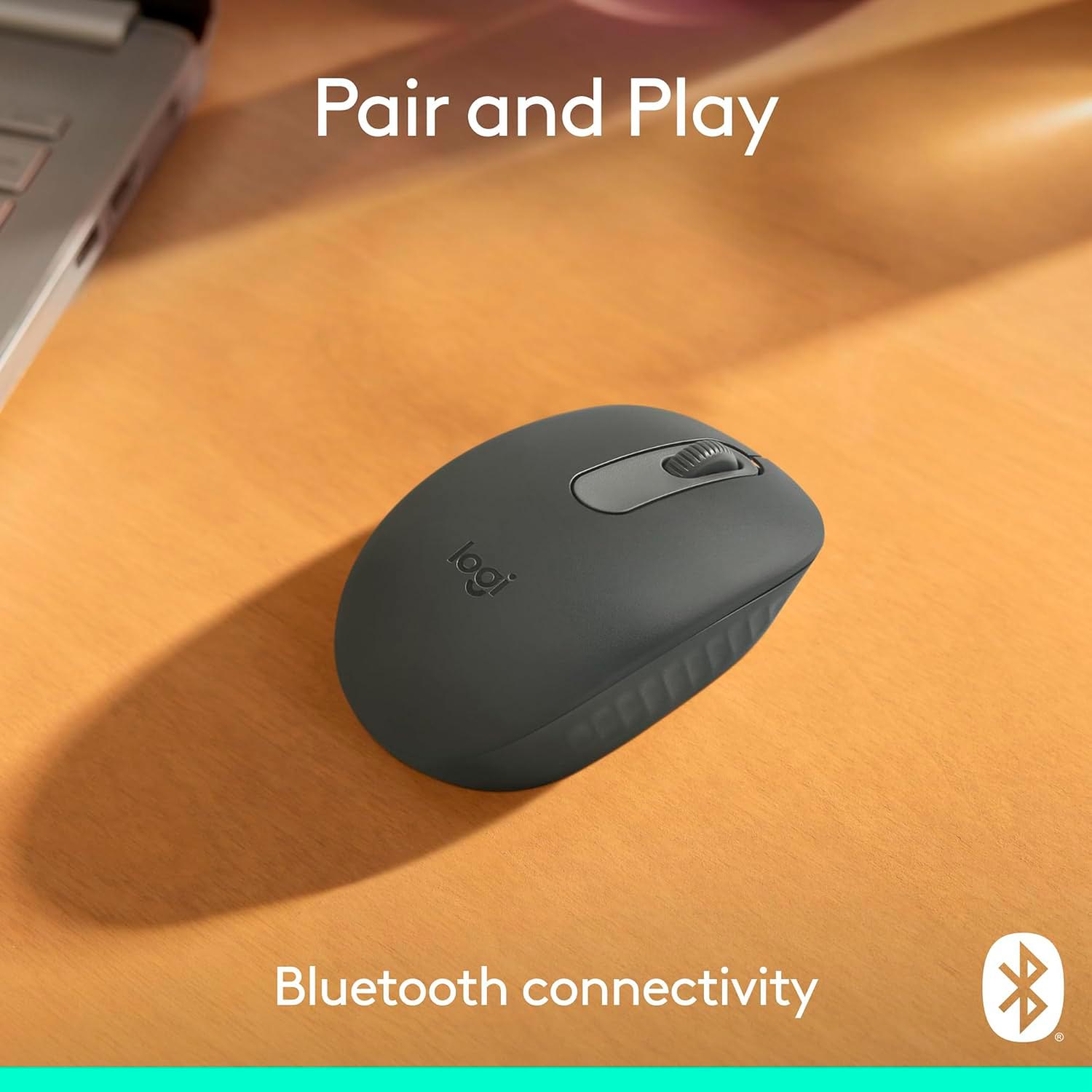 Imagen 2 del producto Mouse inalámbrico Logitech M196 bluetooth, compacto y ecológico, grafito