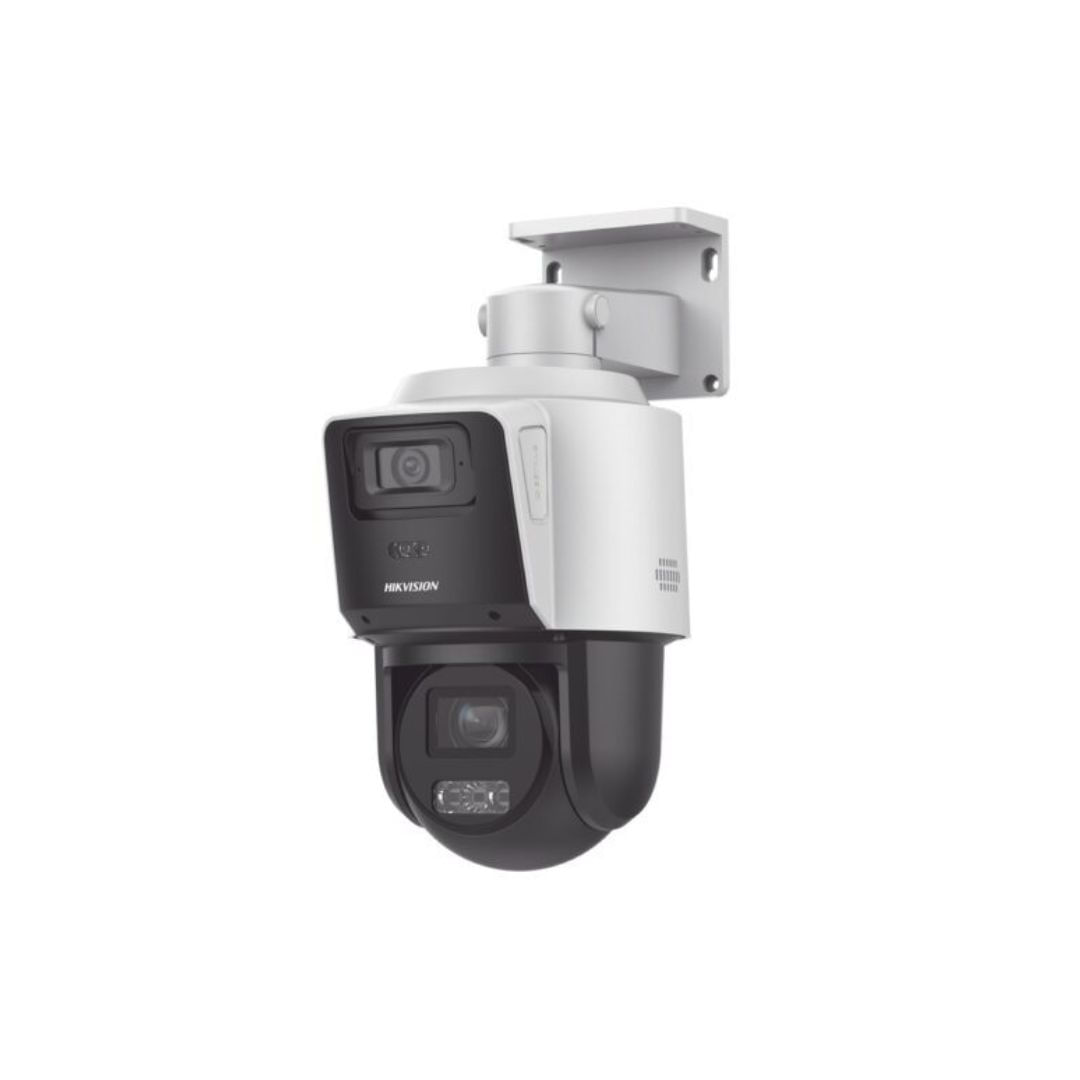 Imagen 2 del producto Cámara PTZ IP Hikvision TandemVu DS-2SE3C404MWG-E/14, 4MP+4MP, Zoom 4X, detección inteligente, blanco
