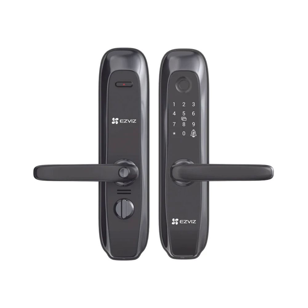 Cerradura inteligente Ezviz L2S, desbloqueo por huella dactilar, código PIN, negro