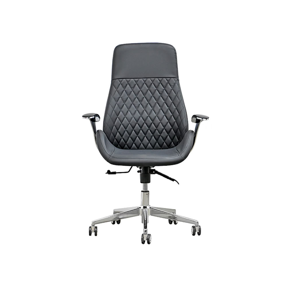 Imagen 2 del producto Silla de oficina Ofideas Presidente, cuero, carga máxima 140kg, gris