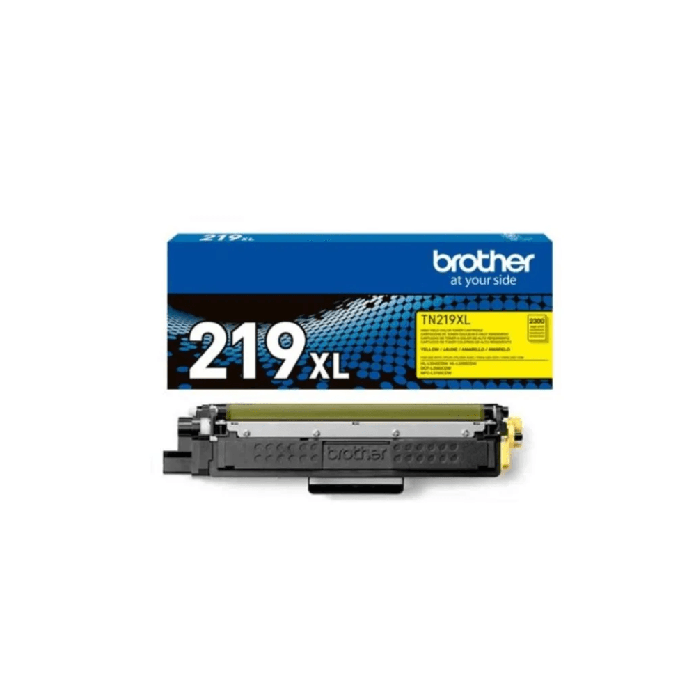 Imagen 1 del producto Tóner Brother TN-219XlY, compatible con HL-L3280CDW, HL-L3240CDW, rinde 2300 páginas, amarillo