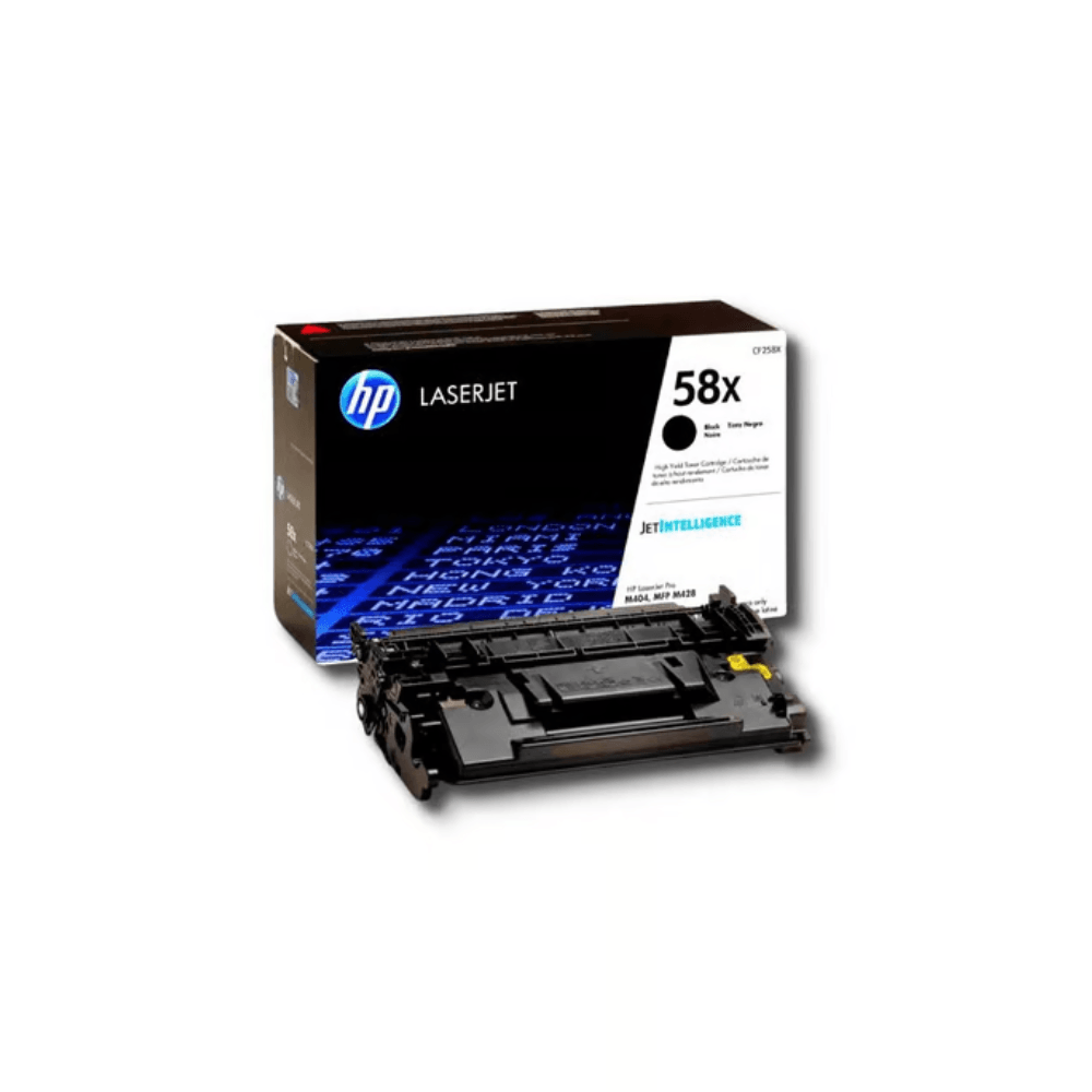 Tóner HP 58X Negro CF258X, compatible con Pro m428fdw y LaserJet Pro M404l, rinde 10000 páginas, negro