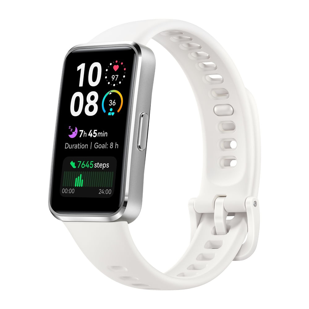 Smartband Huawei Band 10 1.47", duración de batería 8 días, 5 ATM, blanco