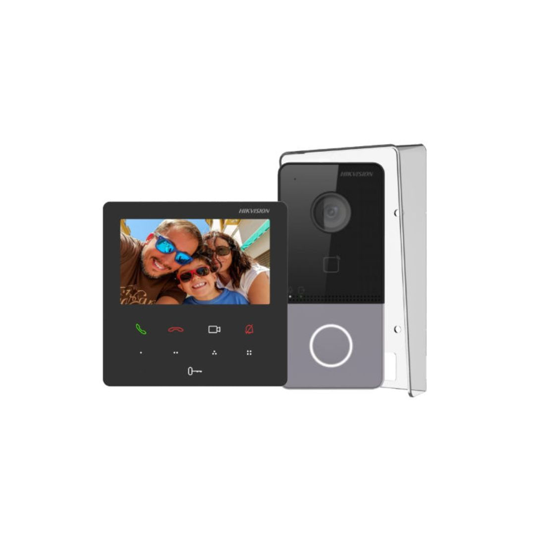 Imagen 2 del producto Combo de videoportero Hikvision KIS606-P, control desde App, llamada rápida, seguridad