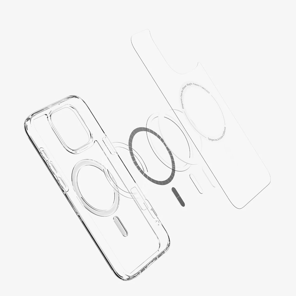 Imagen 2 del producto Case para iPhone 16 Pro Max Ultra Hybrid MagFit, color blanco, transparente, resistente a impactos, con MagSafe
